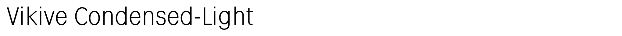 Vikive Condensed-Light image